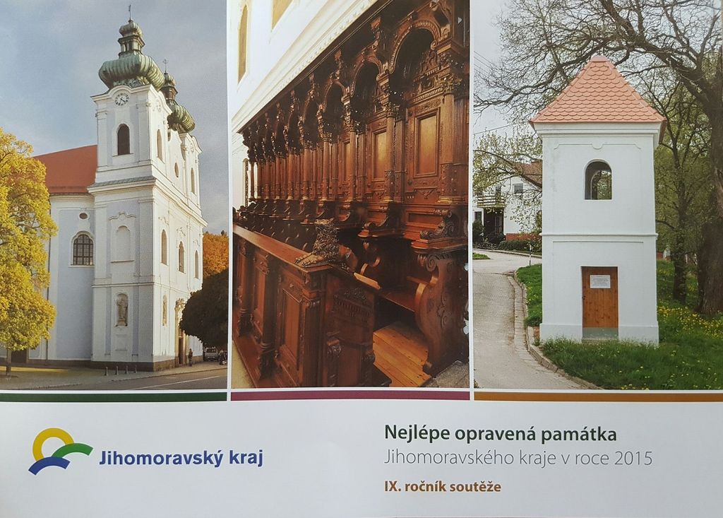 foto - „Nejlépe opravená kulturní památka Jihomoravského kraje 2015“